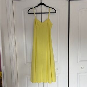 Astr Bright Yellow Spaghetti Strap Slip Dress